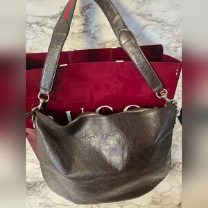 Vintage Deep Burgandy Gucci Shoulder Bag